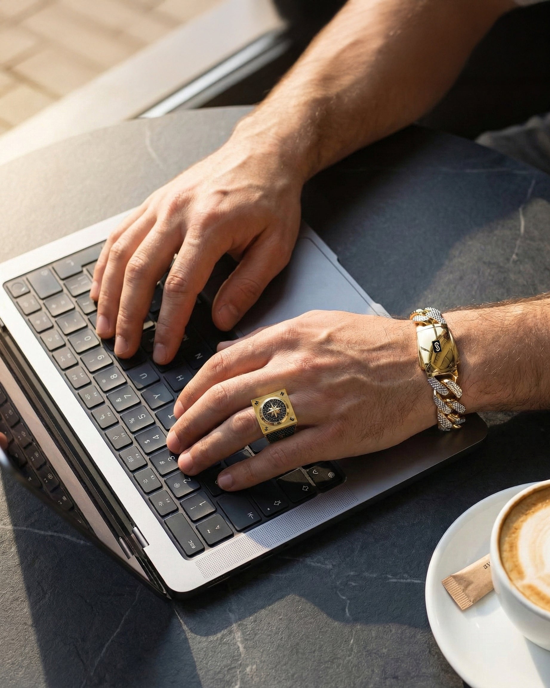 Men's Bracelet - Monaco Chain CLASSIC Diamond Cut