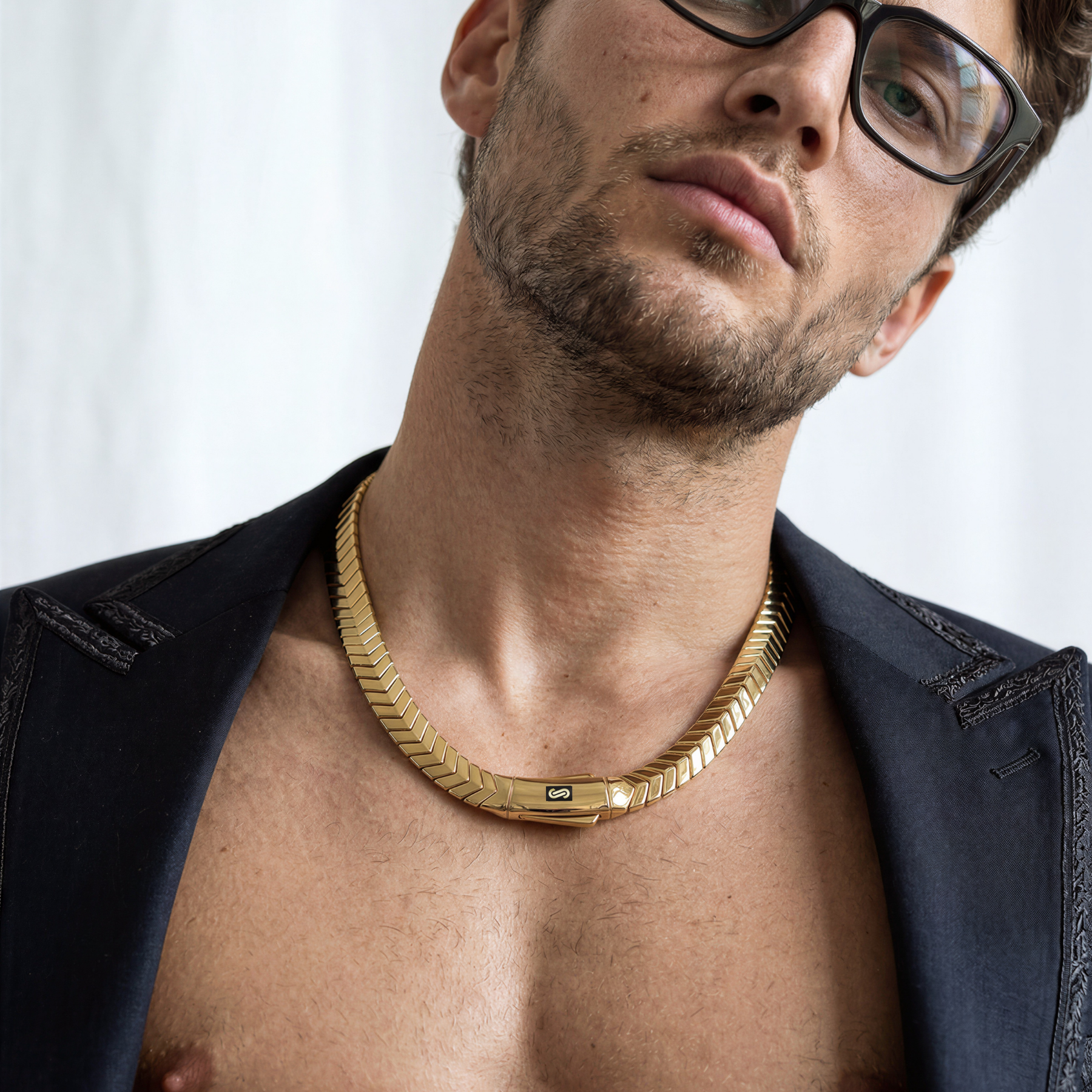 Men's Necklace - Monaco Chain MERM Plain