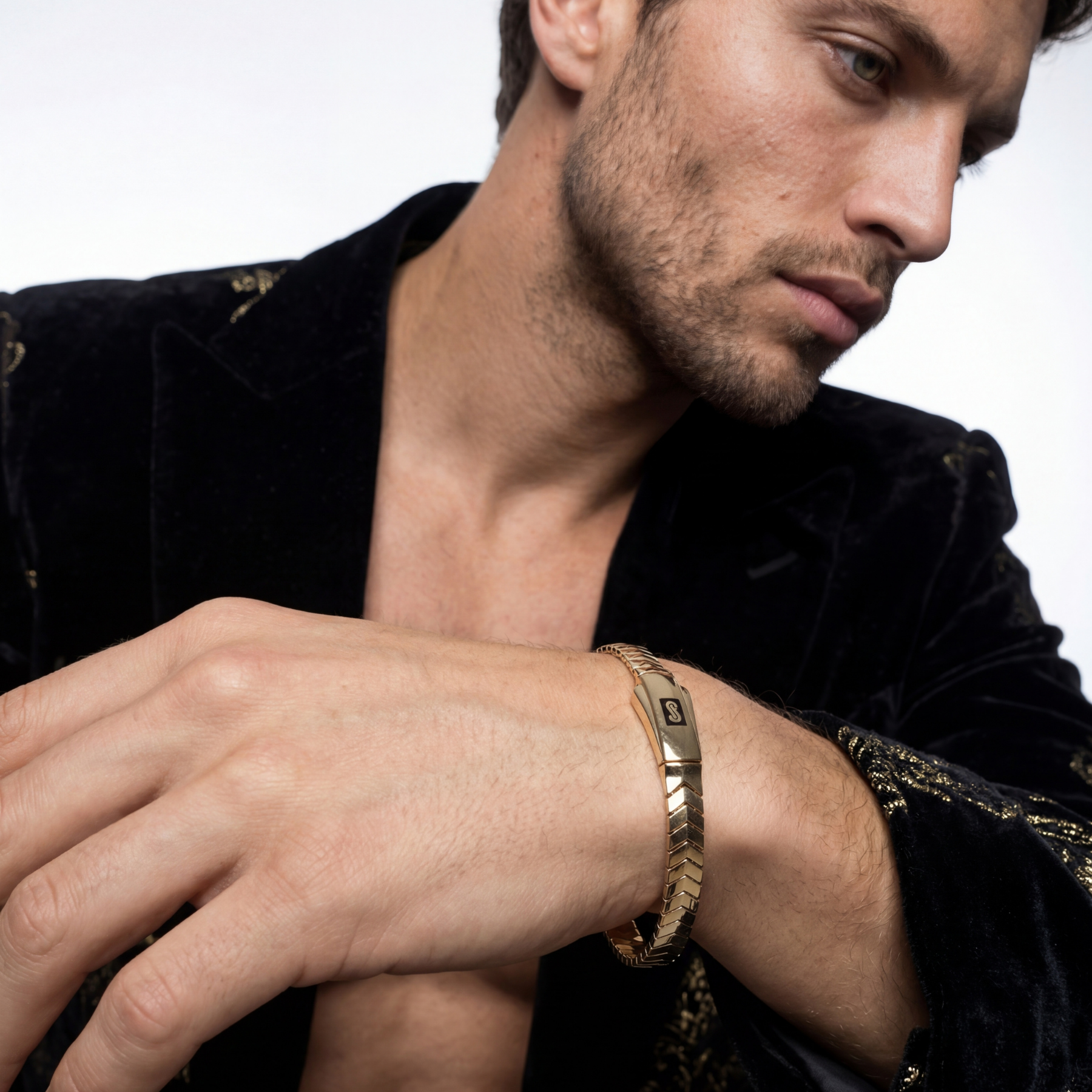 Men's Bracelet- Monaco Chain MERM Plain