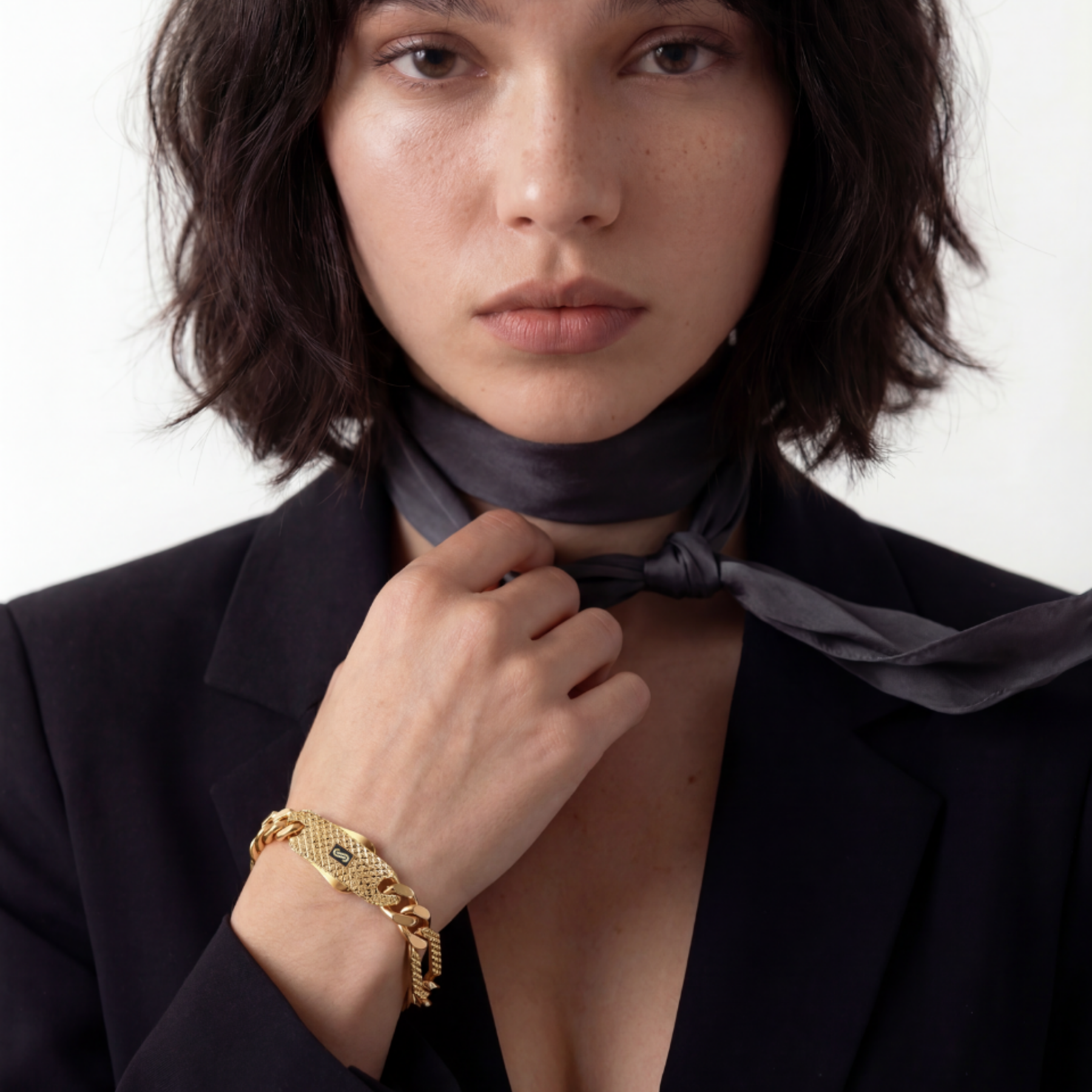 Women's Bracelet- Monaco Chain FIGARO Alternate Flex