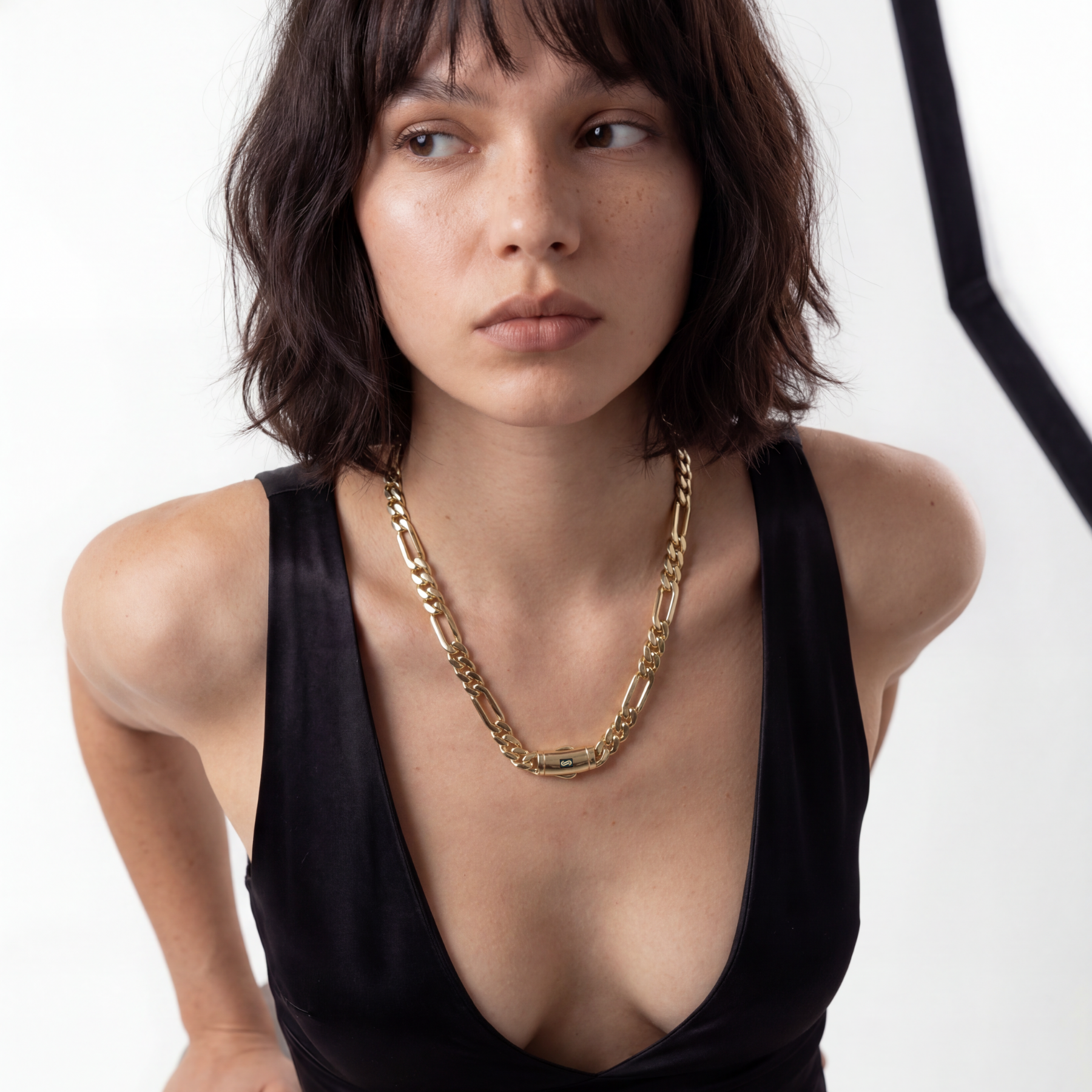 Women's Necklace - Monaco Chain FIGARO Plain