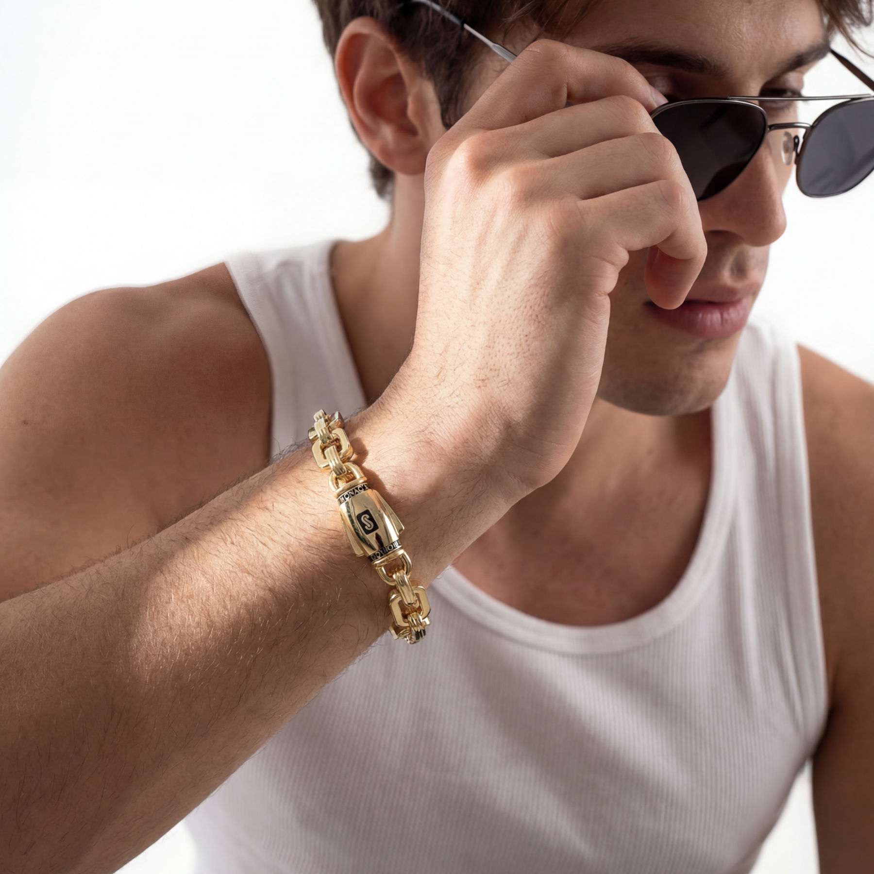 Pulsera De Hombre -Monaco Chain CAVO Plain