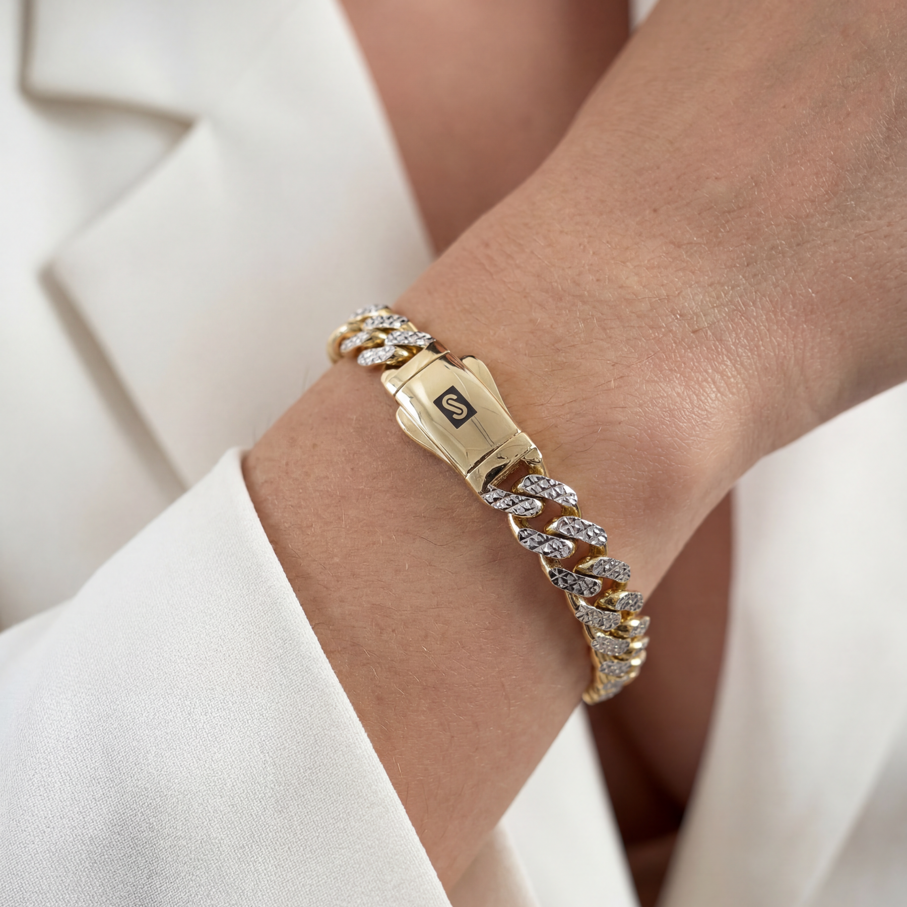 Women's Bracelet - Monaco Chain CLASSIC Diamond Cut