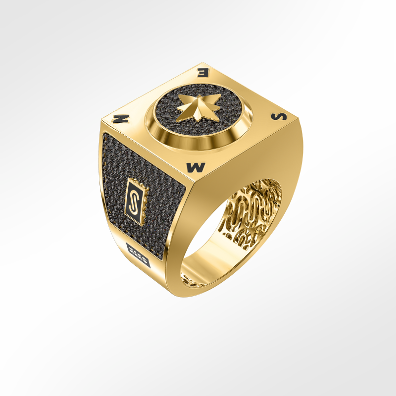 Anillo de Hombre - Monaco Chain NERO 3