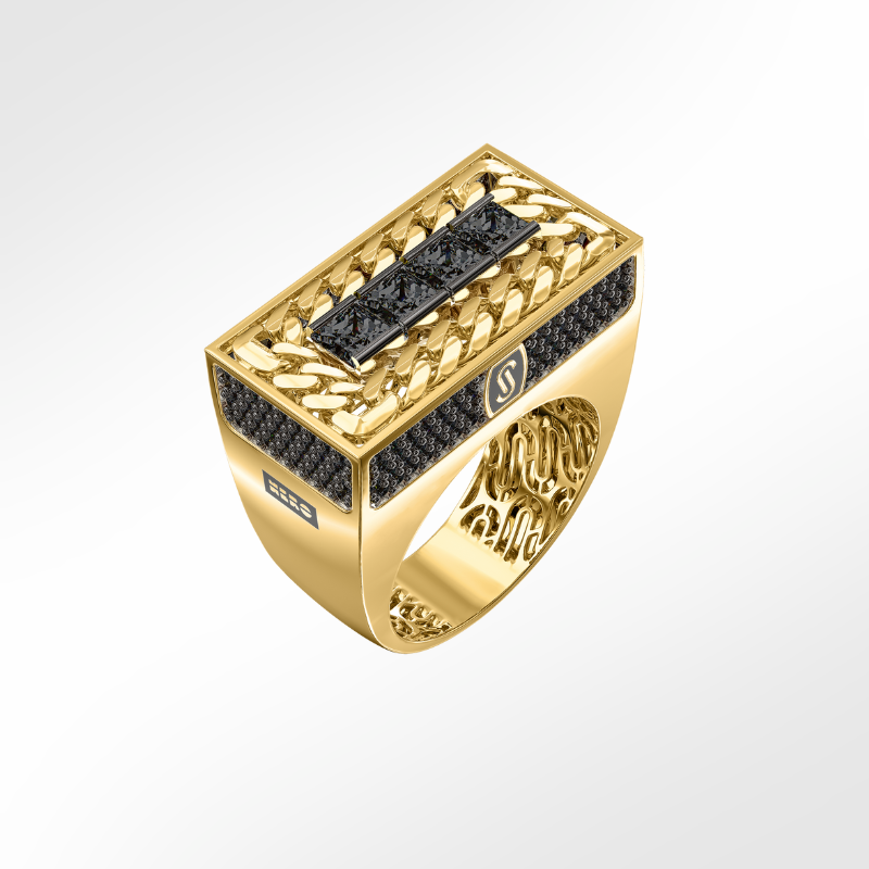 Anillo de Hombre - Monaco Chain NERO 4