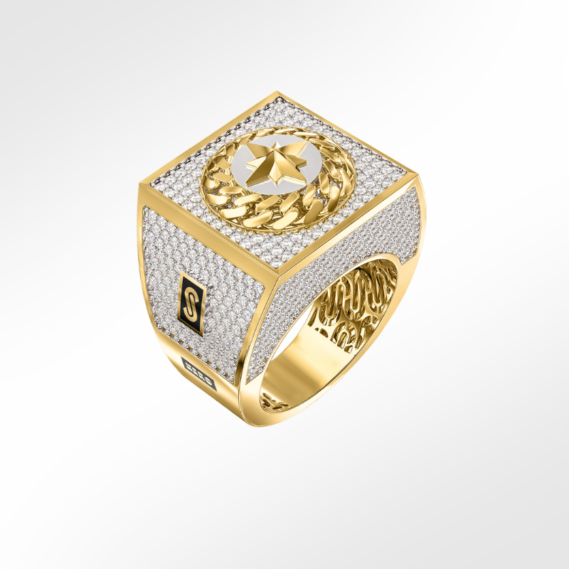 Anillo de Hombre - Monaco Chain NERO 6