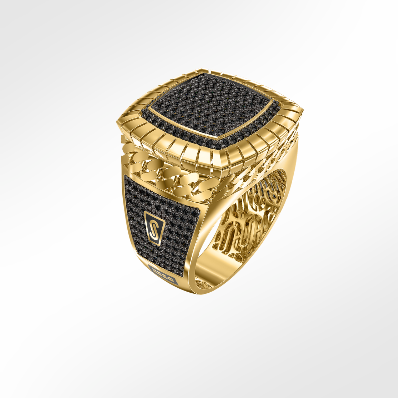Anillo De Hombre - Monaco Chain NERO 9