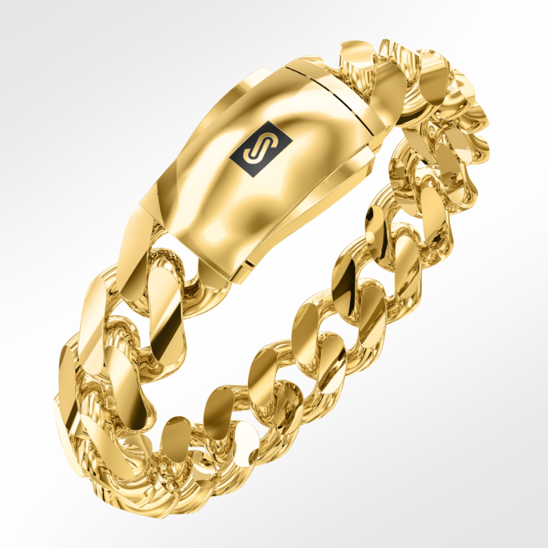 Men's Bracelet - Monaco Chain CLASSIC Plain