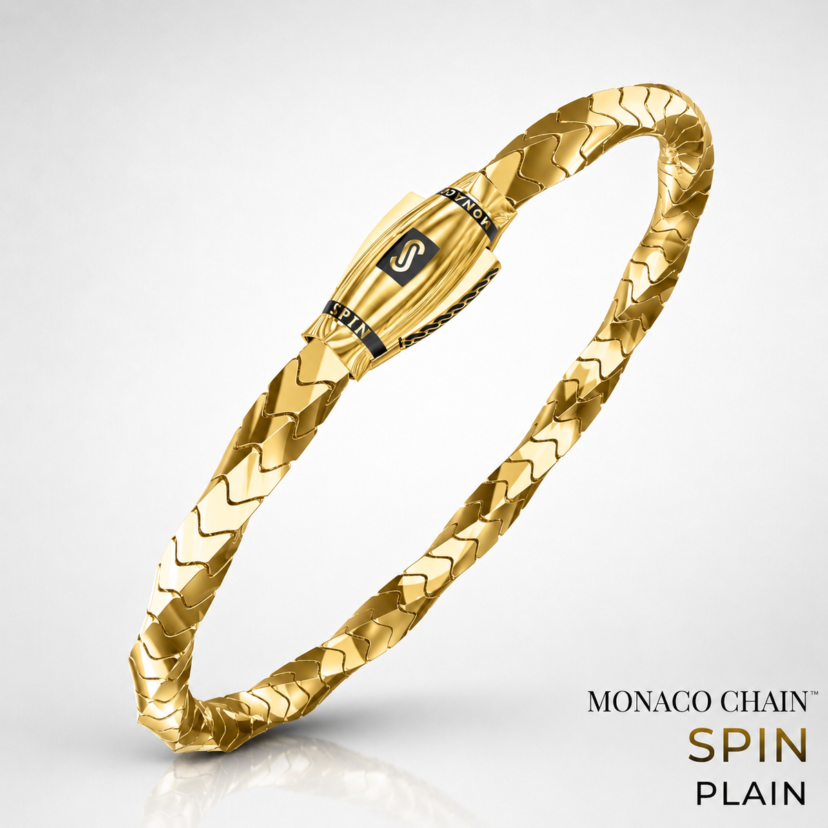 Men's Bracelet - Monaco Chain SPIN Plain