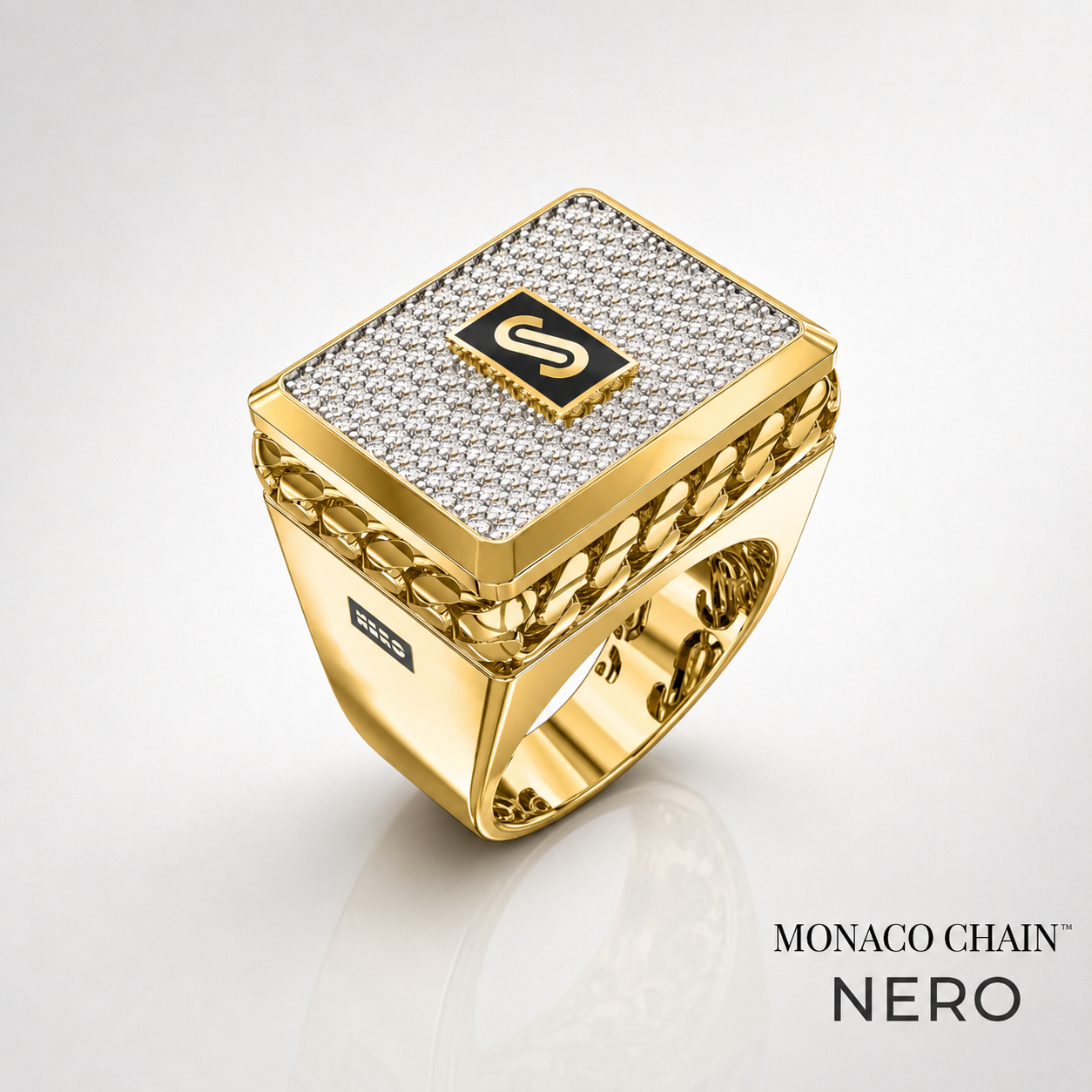 Men's Ring - Monaco Chain NERO 1