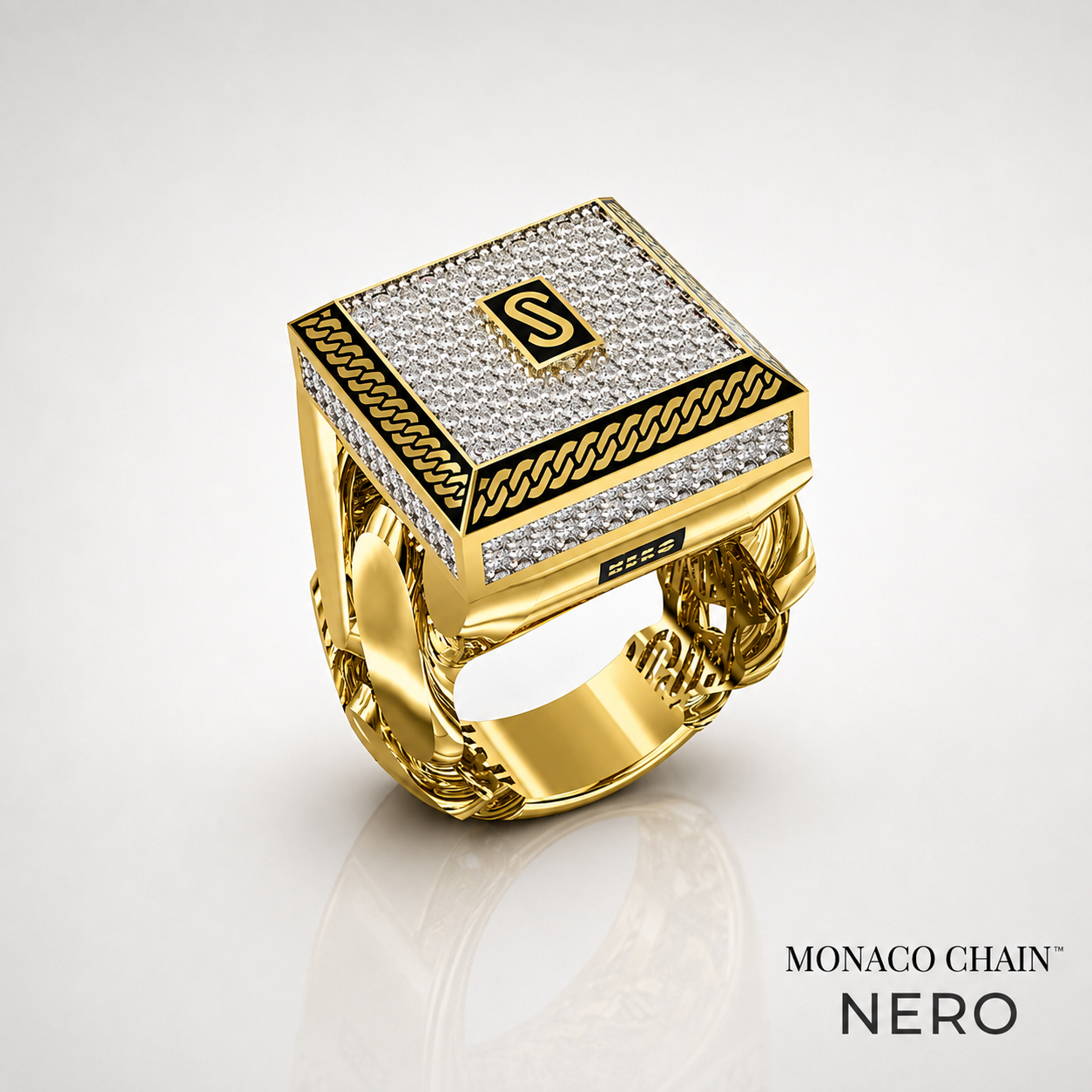 Men's Ring - Monaco Chain NERO 2