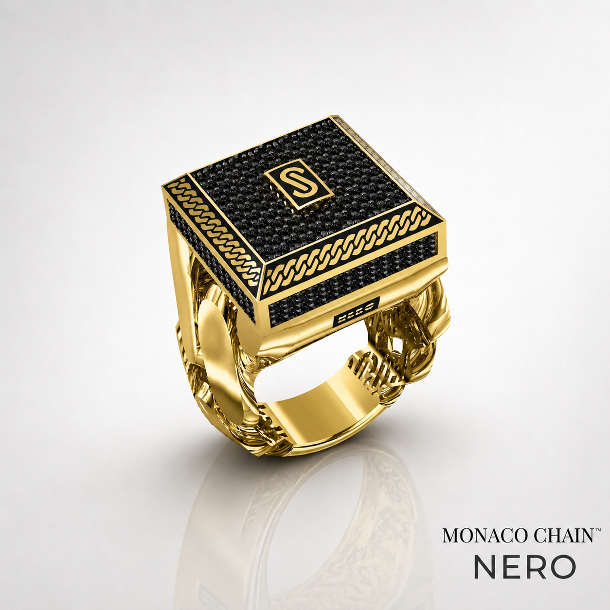 Men's Ring - Monaco Chain NERO 2
