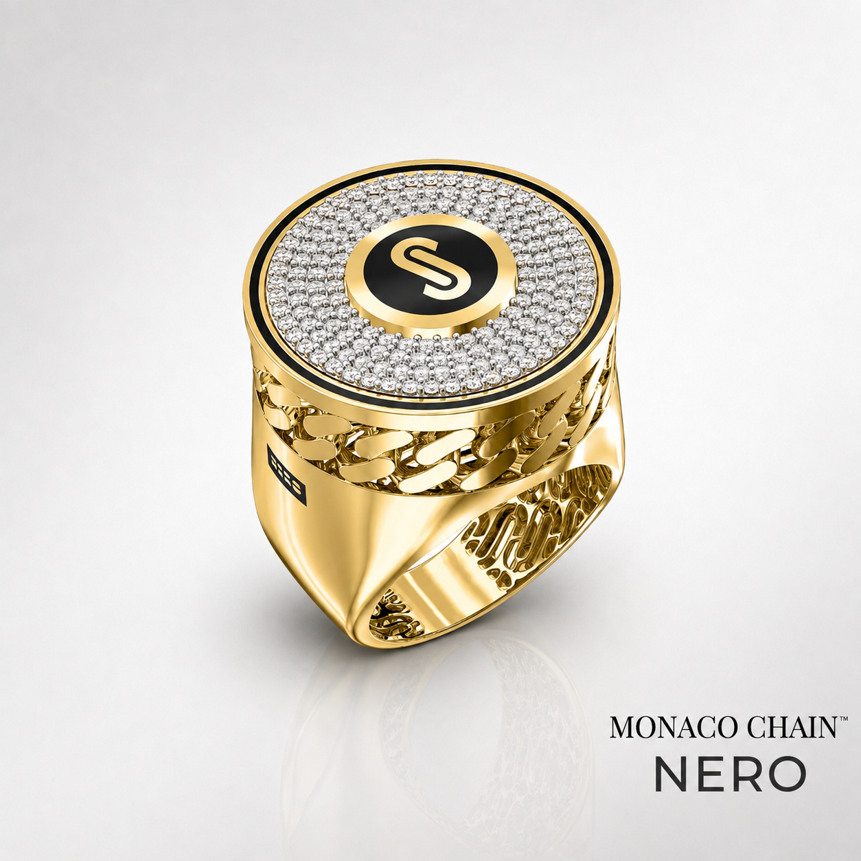 Men's Ring - Monaco Chain NERO 11