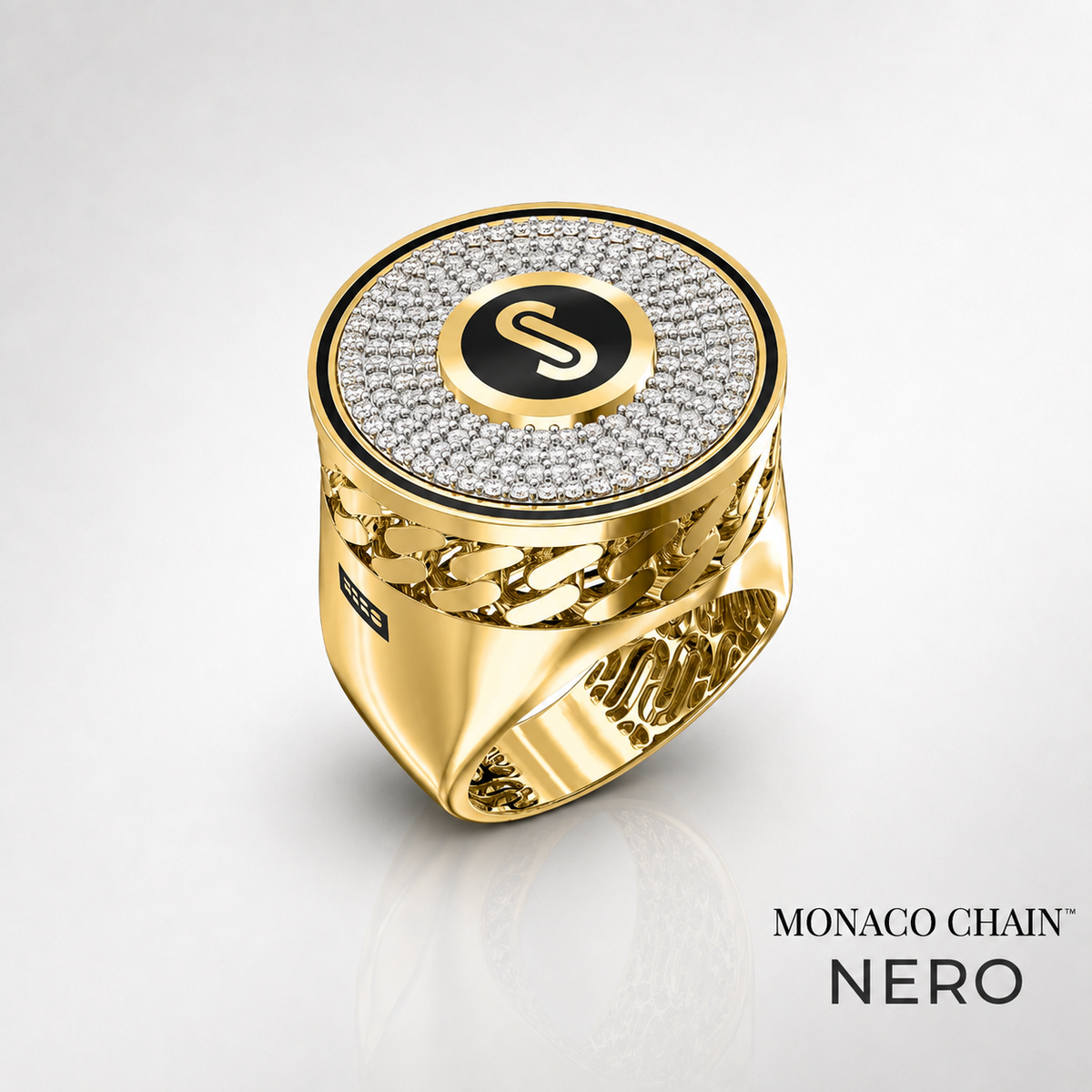 Men's Ring - Monaco Chain NERO 11