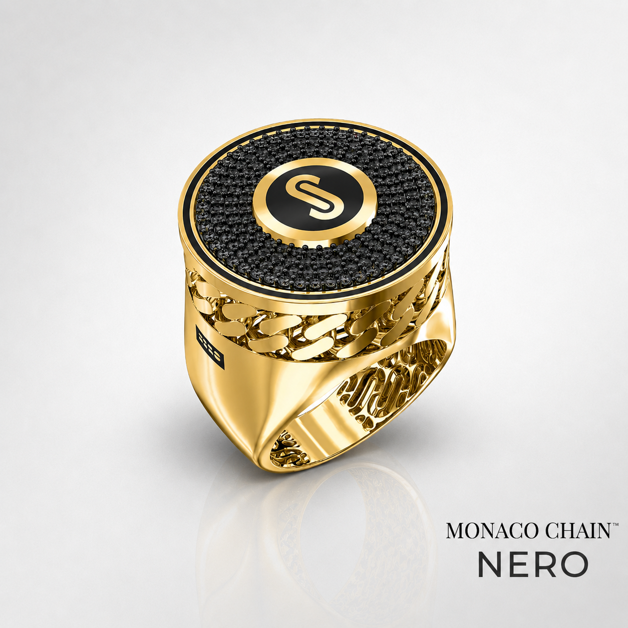 Men's Ring - Monaco Chain NERO 11