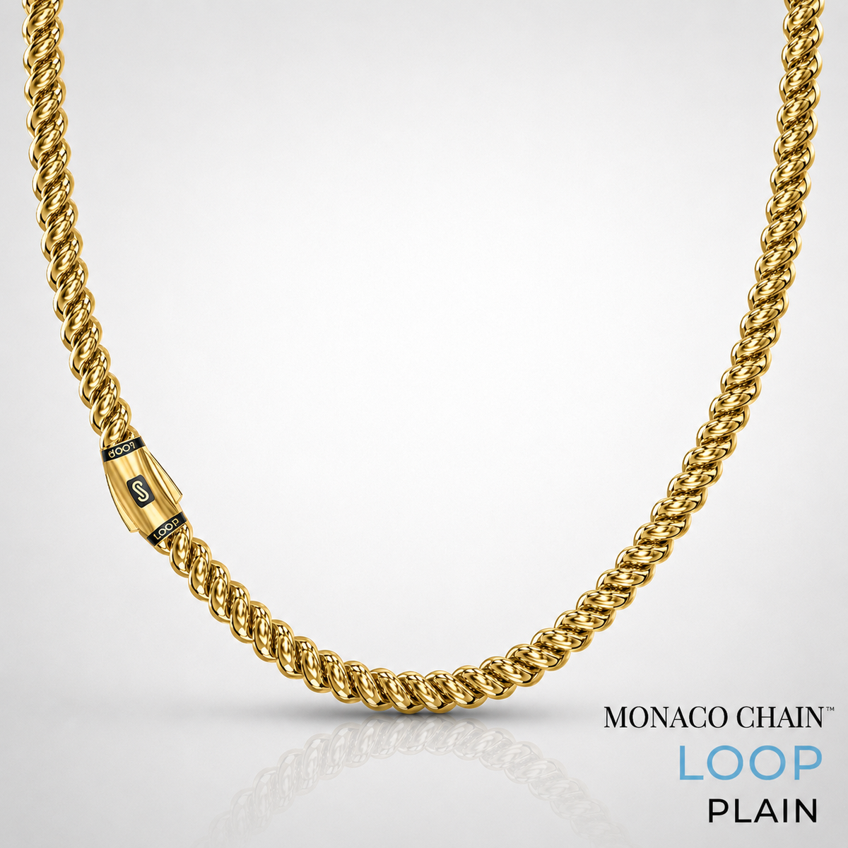 Women's Necklace - Monaco Chain LOOP Plain