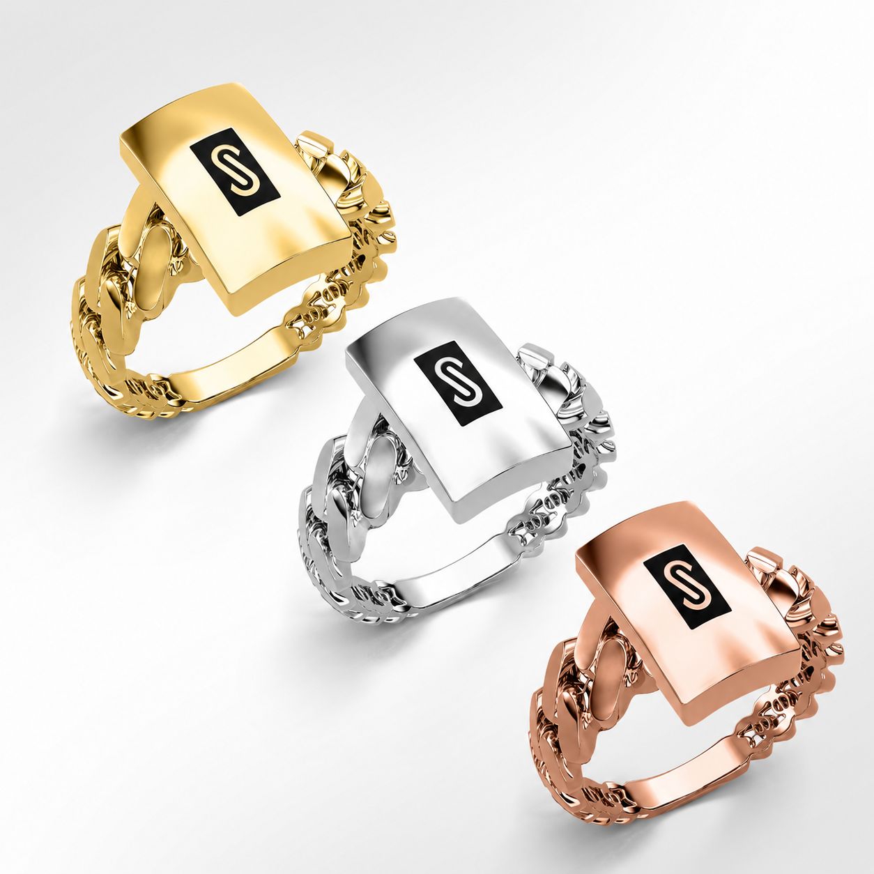 Women's Ring - Monaco Chain CLASSIC Plain