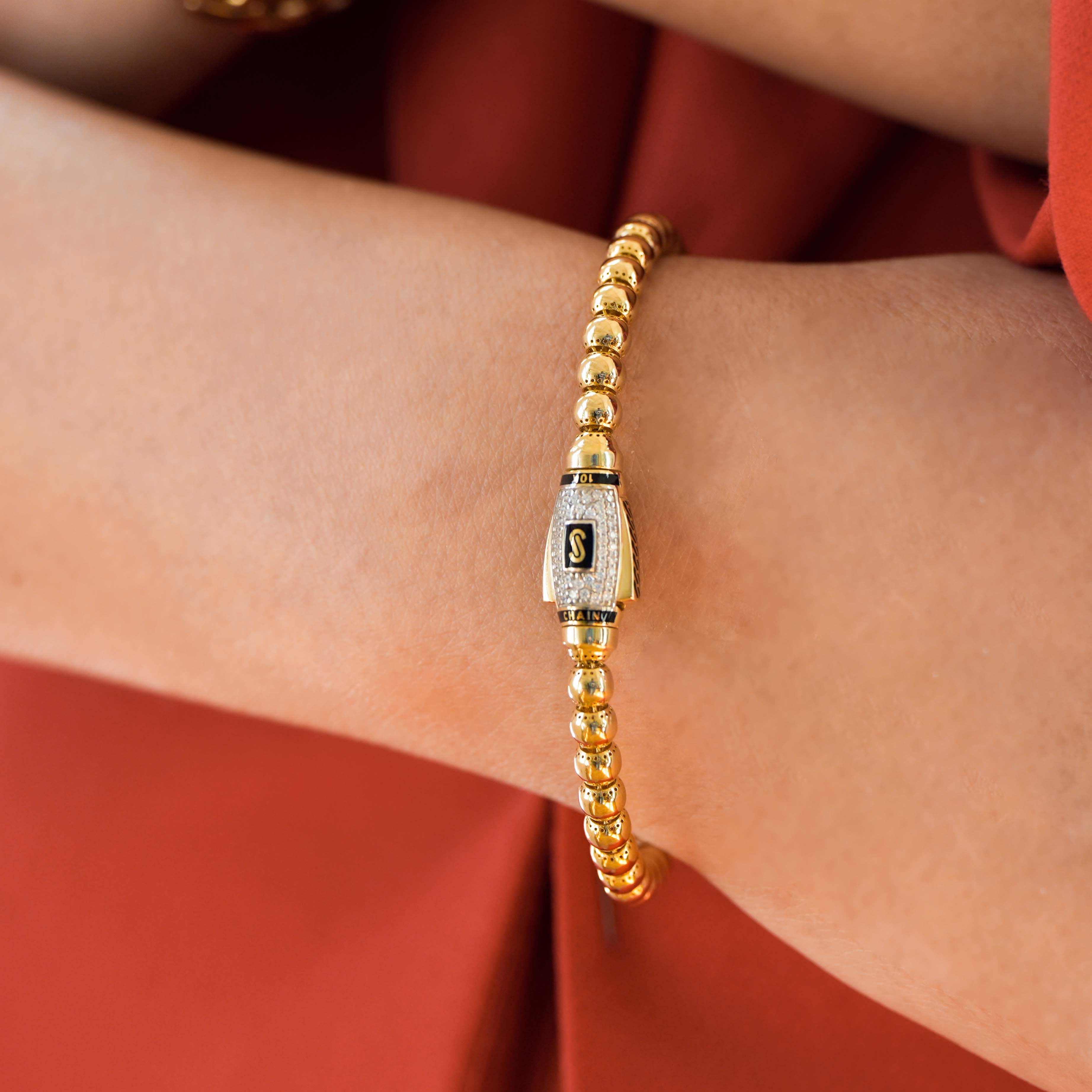 Pulsera de mujer - Monaco Chain BUB con cierre pavé