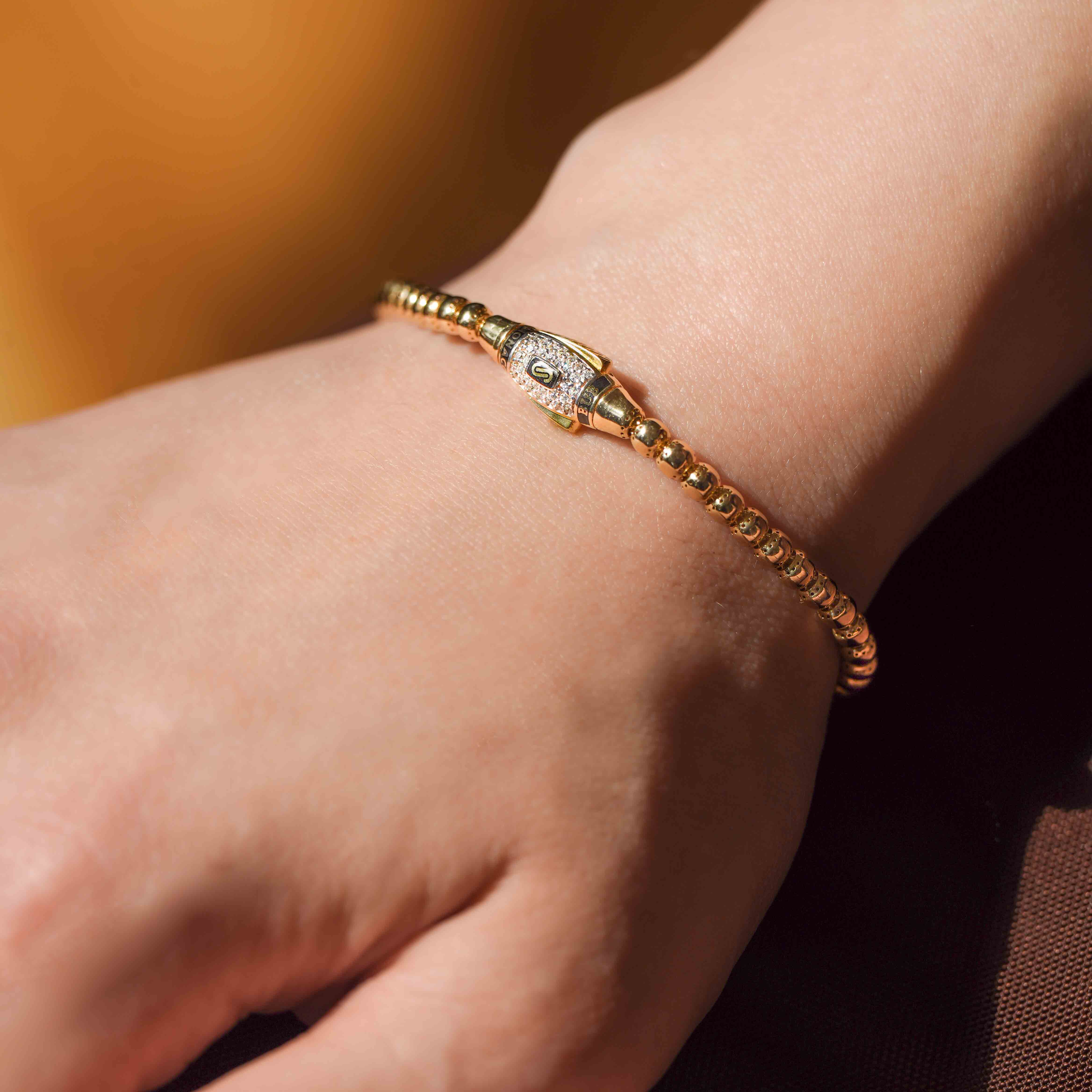 Pulsera de mujer - Monaco Chain BUB con cierre pavé