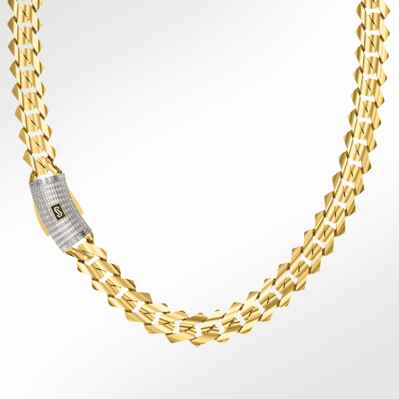 Collar de hombre - Monaco Chain EDGE Baguette Lock