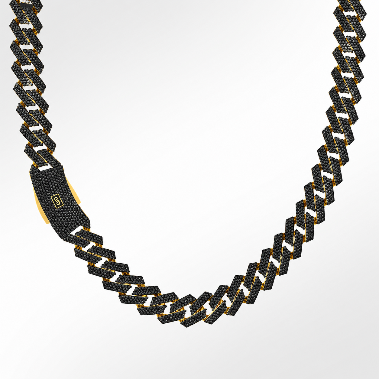 Women's Necklace/Choker - Monaco Chain EDGE Full Pavé