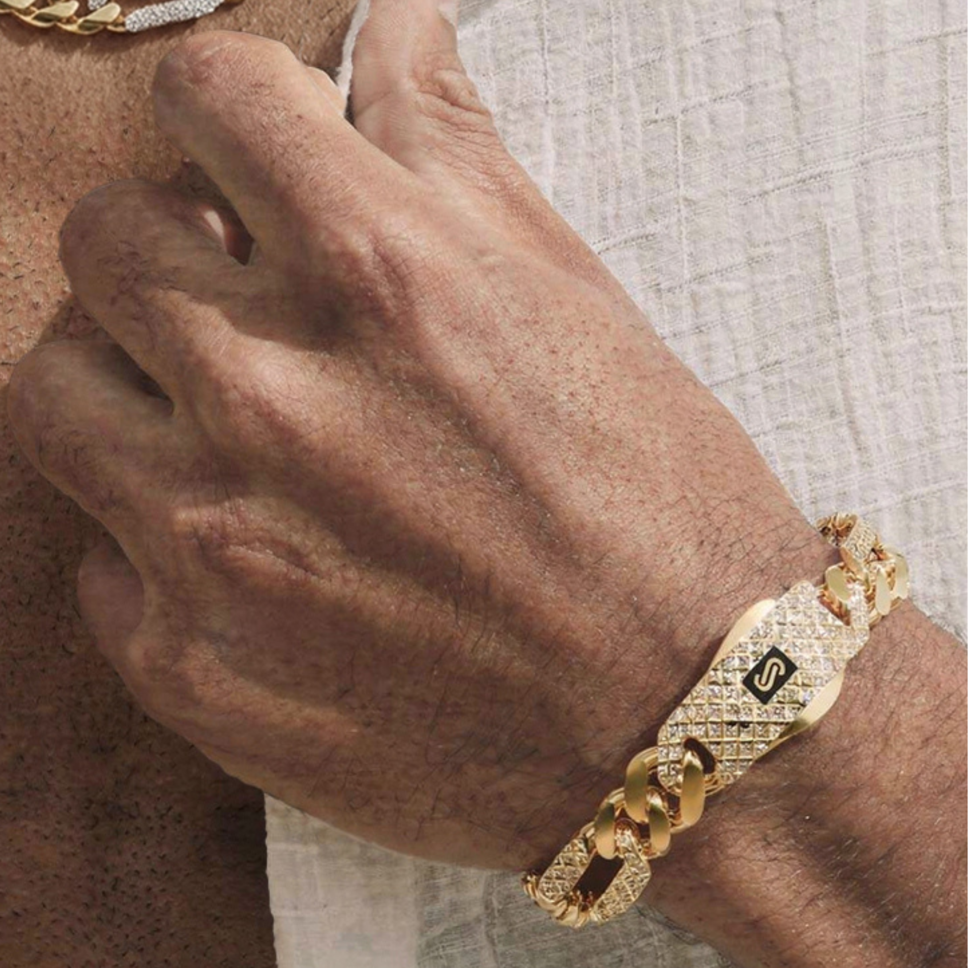 Men's Bracelet- Monaco Chain FIGARO Alternate Flex