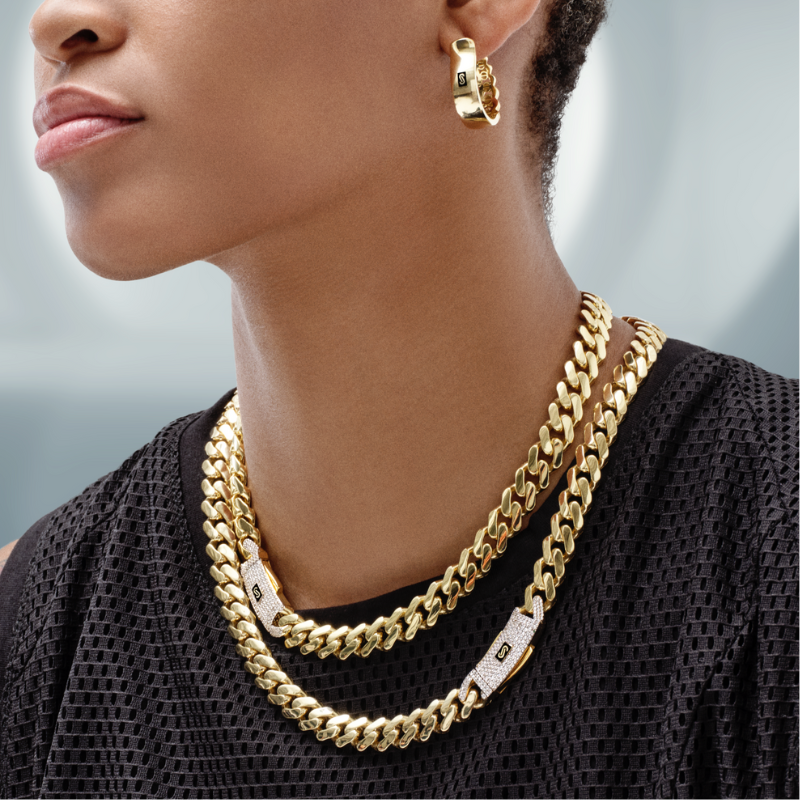 Aretes - Monaco Chain HOOP Plain