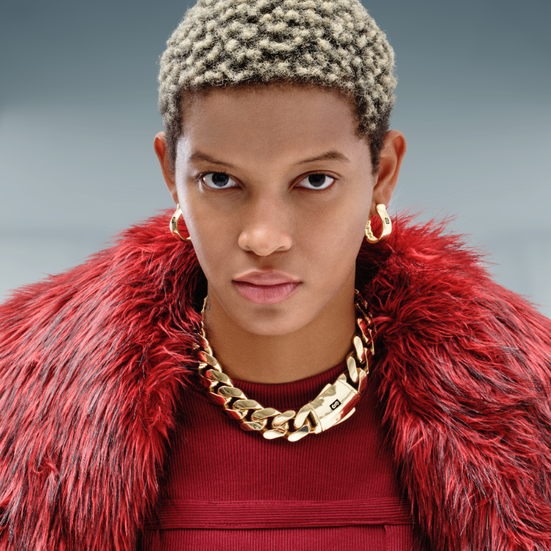 Aretes - Monaco Chain HOOP Plain