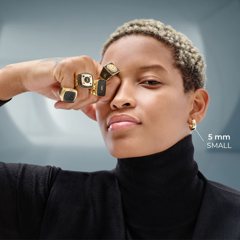 Aretes - Monaco Chain HOOP Plain