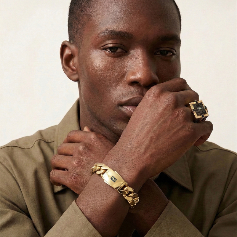 Men's Bracelet - Monaco Chain CLASSIC Plain