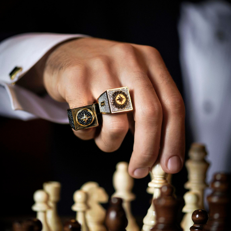 Anillo de Hombre - Monaco Chain NERO 6