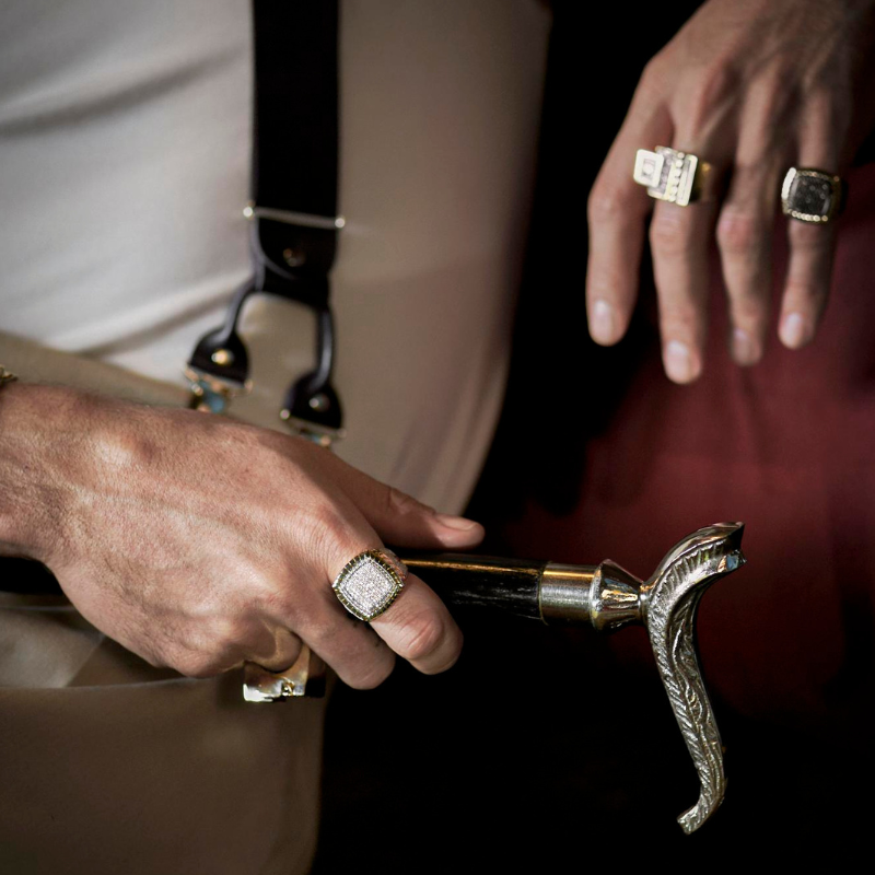 Anillo De Hombre - Monaco Chain NERO 9