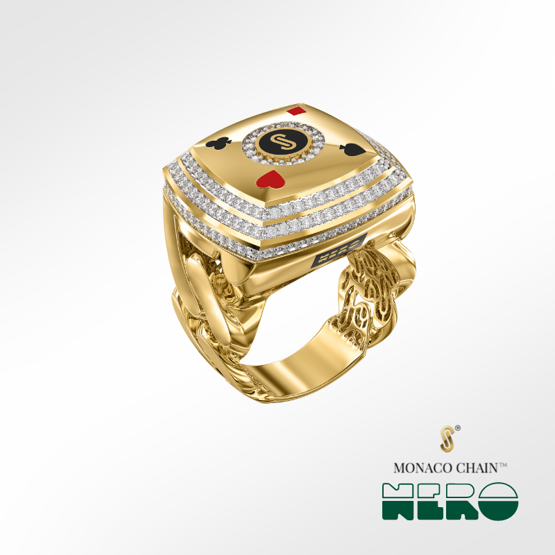 Anillo De Hombre - Monaco Chain NERO 10