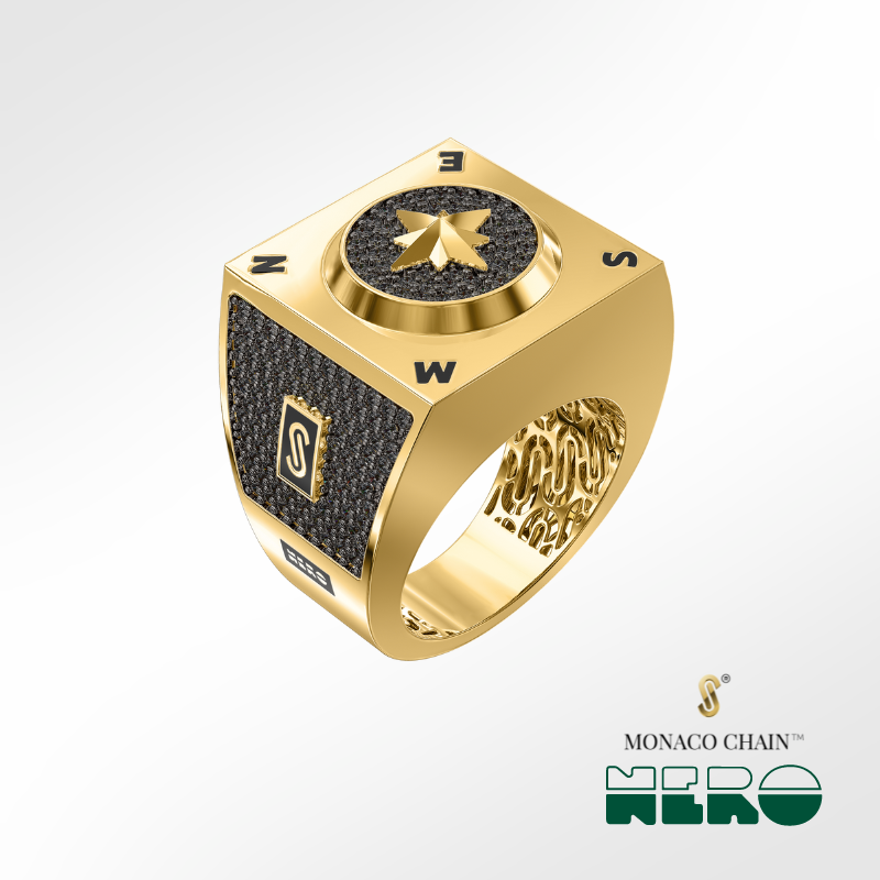 Anillo de Hombre - Monaco Chain NERO 3