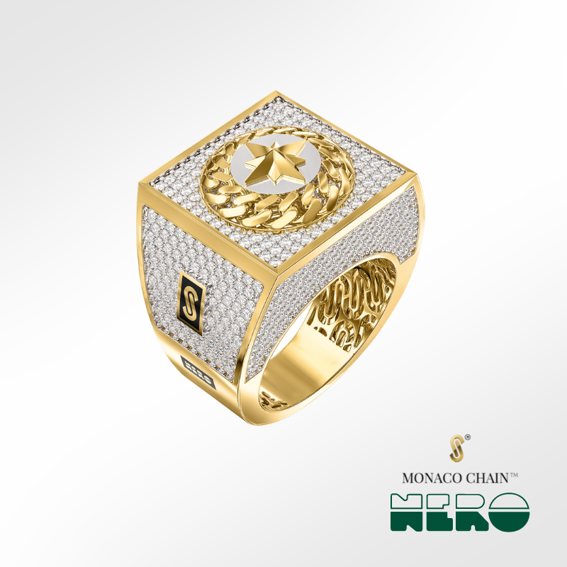 Anillo de Hombre - Monaco Chain NERO 6