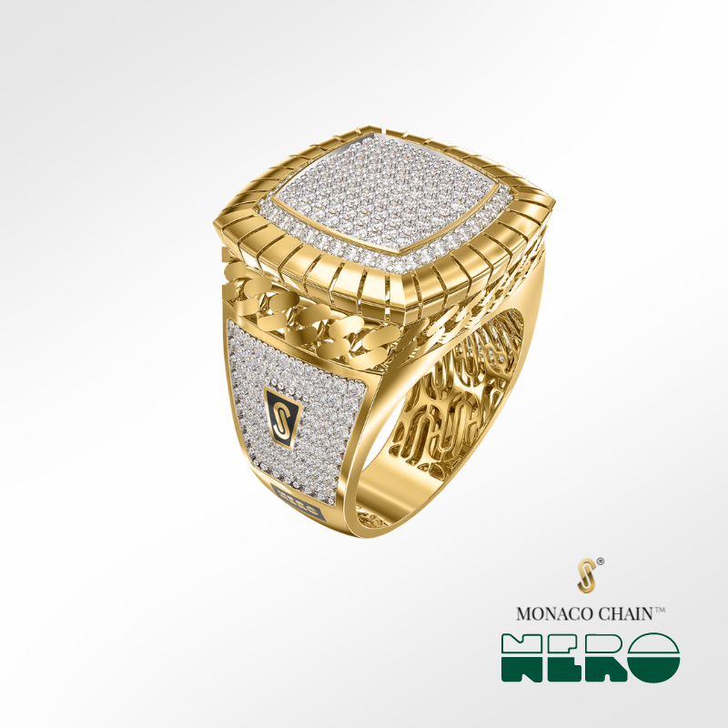 Anillo De Hombre - Monaco Chain NERO 9