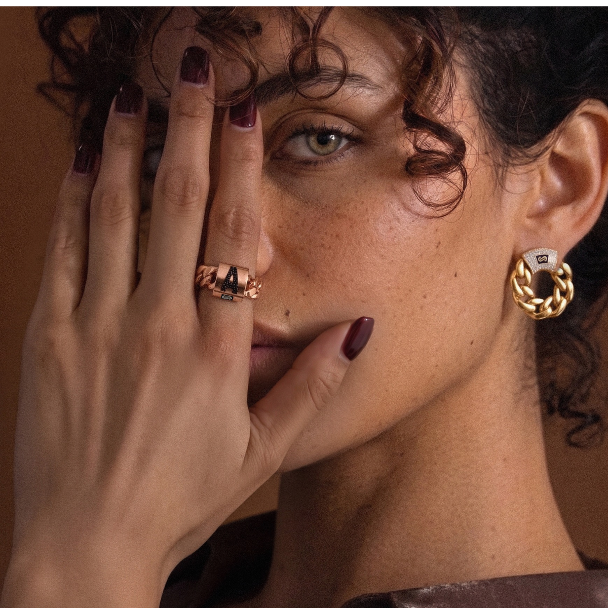 Women's Earrings - Monaco Chain MONA Pavé Lock