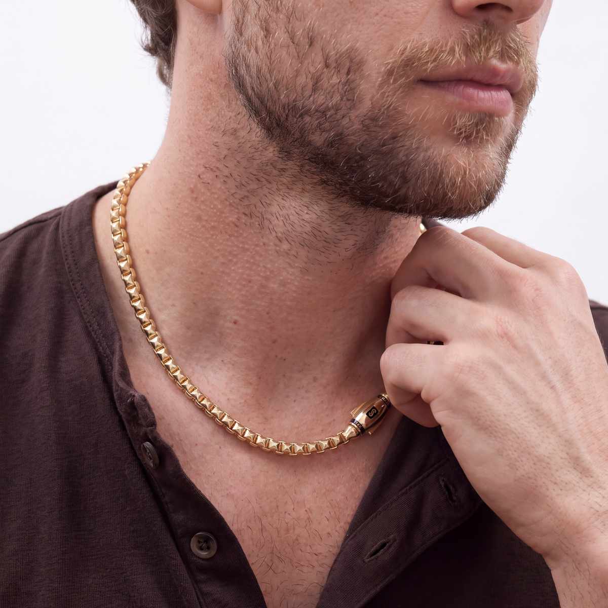 Women's Necklace - Monaco Chain CUBE Plain