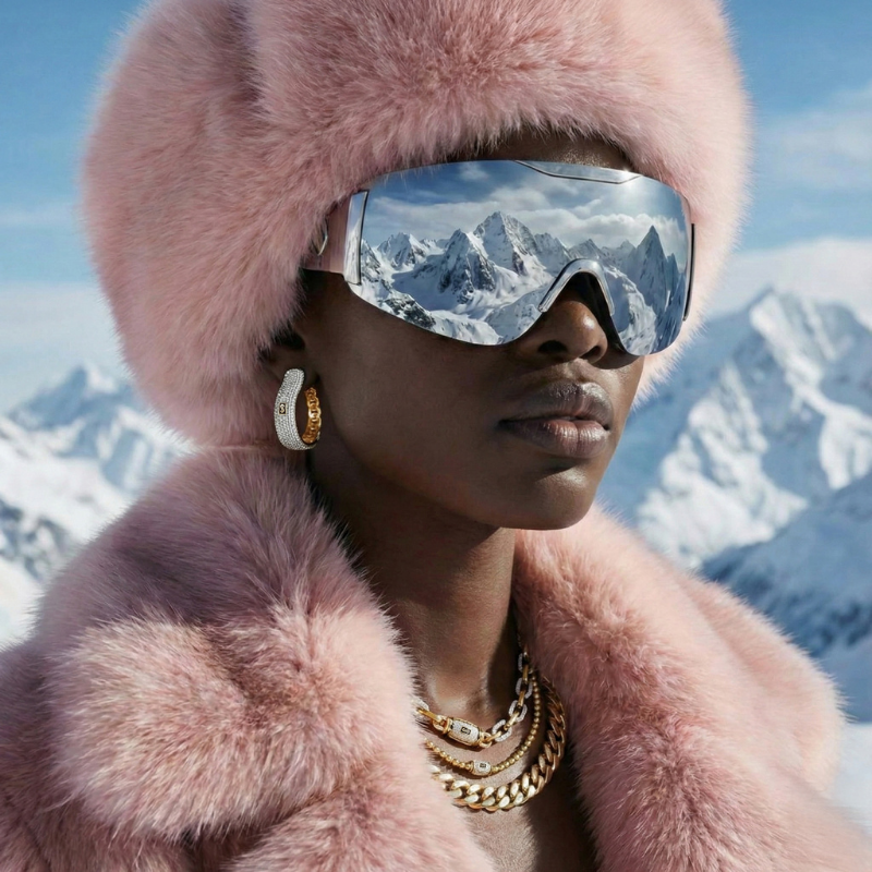 Aretes - Monaco Chain HOOP Pavé Lock