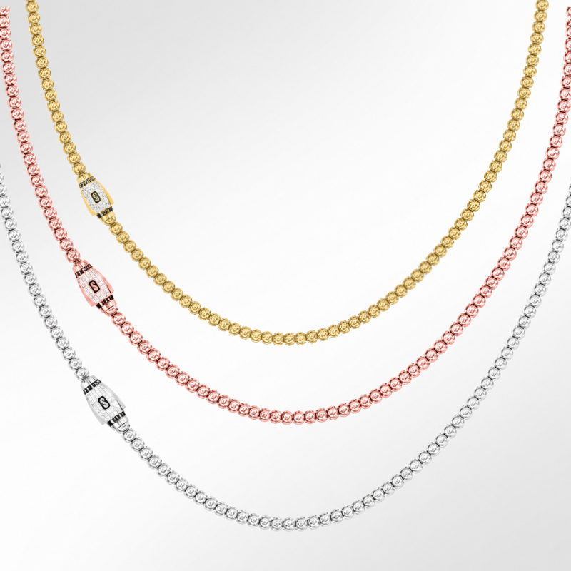Men's Necklace - Monaco Chain BUB Pavé Lock