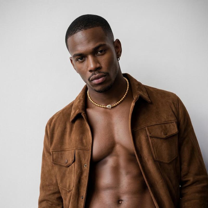 Men's Necklace - Monaco Chain BUB Pavé Lock