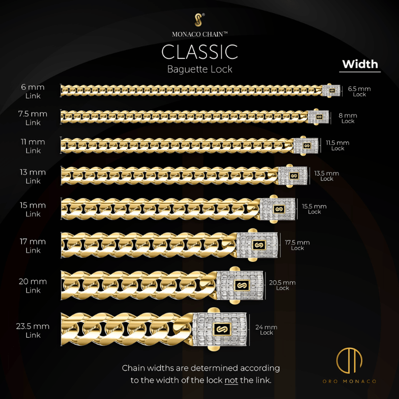 Pulsera De Hombre - Monaco Chain CLASSIC Baguette Lock