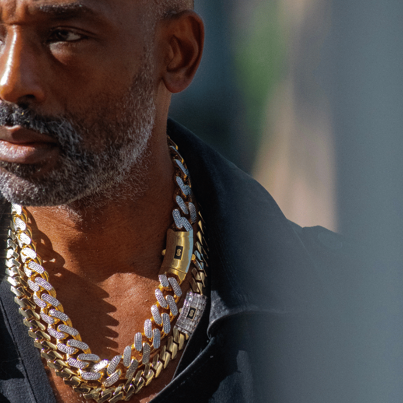 Collar de hombre - Monaco Chain EDGE Baguette Lock