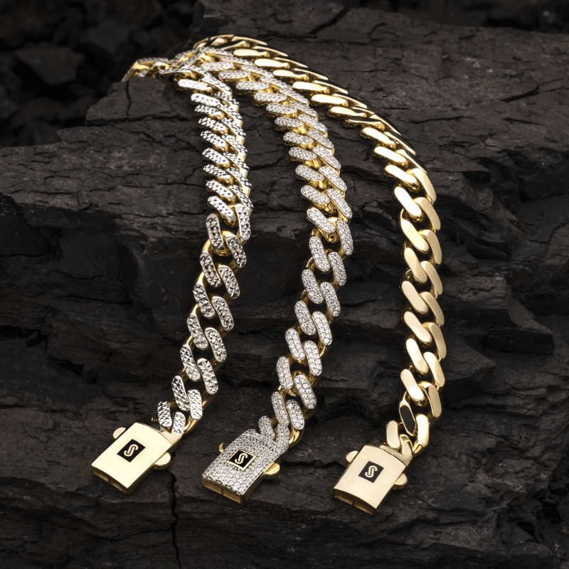 Women's Necklace/Choker - Monaco Chain CLASSIC Diamond Cut