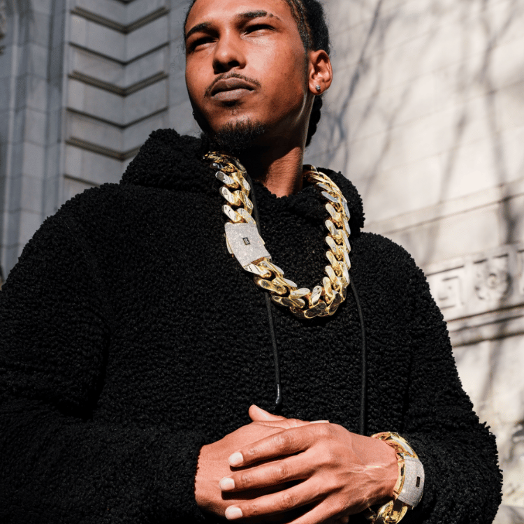 Pulsera para hombre - Cadena Monaco Classic con cierre de pavé - 35 mm (XMC)