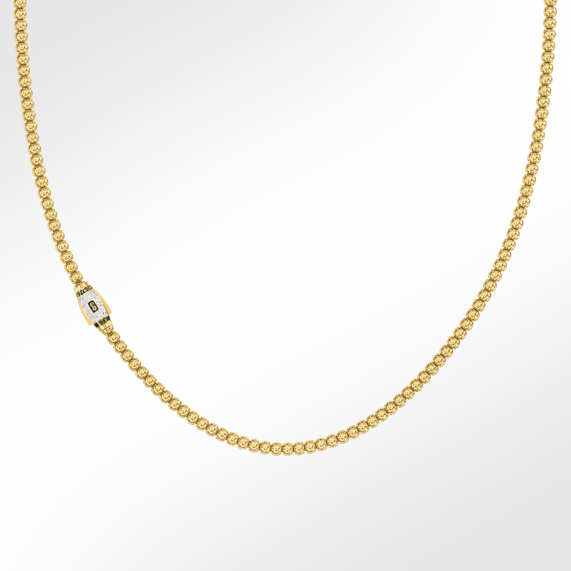 Men's Necklace - Monaco Chain BUB Pavé Lock