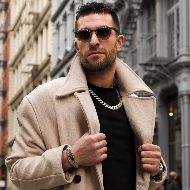 Men's Necklace - Monaco Chain CLASSIC Diamond Cut