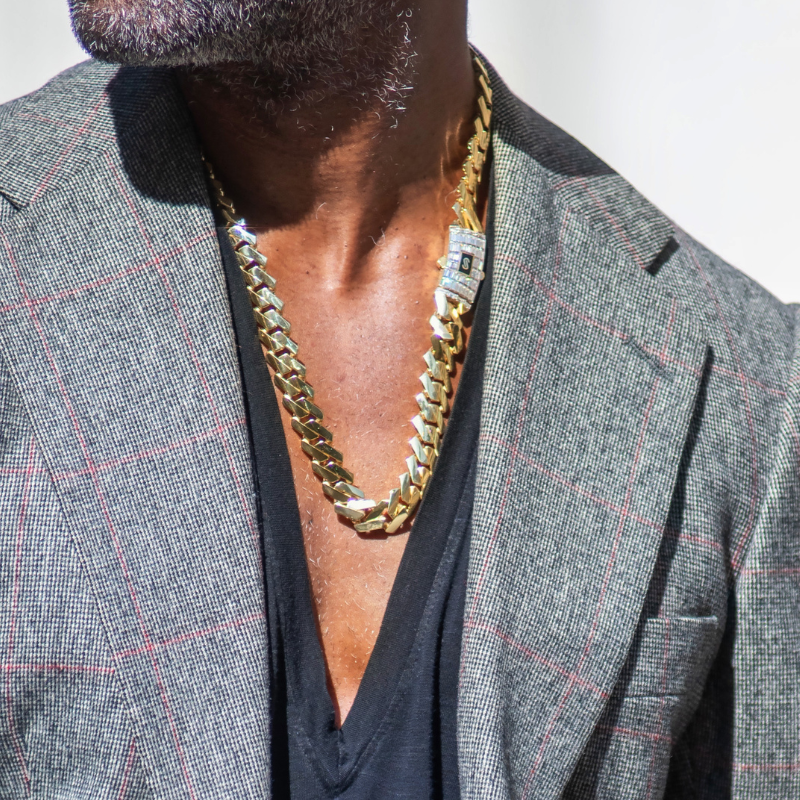 Collar de hombre - Monaco Chain EDGE Baguette Lock