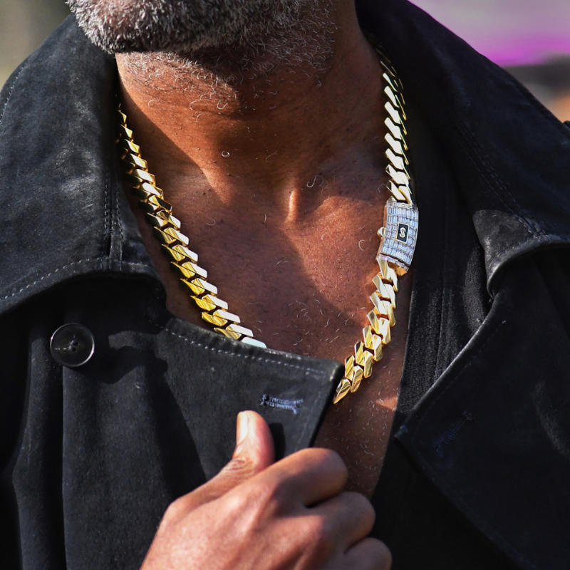 Collar de hombre - Monaco Chain EDGE Baguette Lock