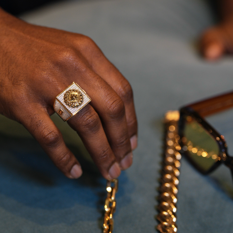 Anillo de Hombre - Monaco Chain NERO 6